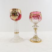 2 Antique Cordial Glasses