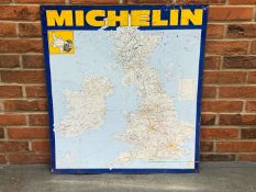 Tin Michelin Map Sign