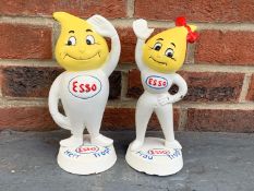 Pair German Abby and Andy Drip Cast Iron Figures