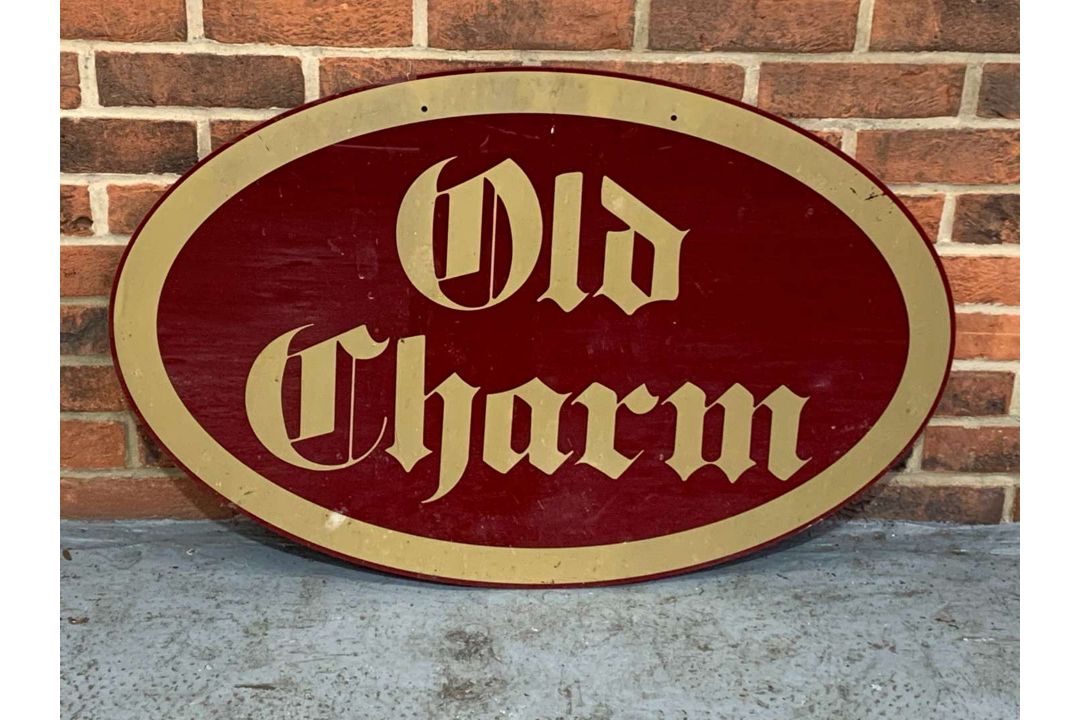 Old Charm Perspex Oval Sign - Image 1 of 2