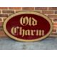 Old Charm Perspex Oval Sign - Image 1 of 2