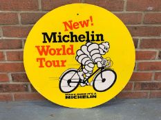 Michelin Cycle Tyre's Circular Cardboard Sign