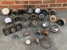 Box of Classic Car Speedos and Dials