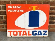 Totalgaz Enamel Flange Sign