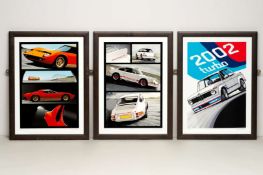 GUY ALLEN, 3 x limited edition prints, “Muira”, “Carrera RS