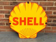Shell Emblem Enamel Sign