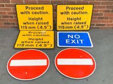 Six Road Warning Signs