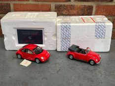 VW Beetle and Convertible Beetle Model Car By Franklin Mint&nbsp;(2)