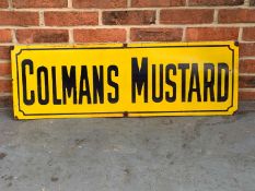 Colmans Mustard Enamel Sign