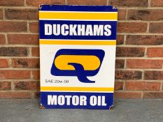 Duckhams Motor Oil Enamel Sign