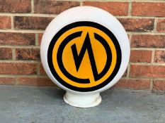 Original Cawood Glass Petrol Globe