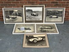 Six Framed Classic Racing Prints