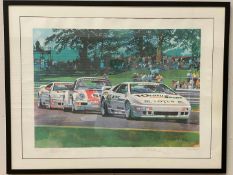 ANDREW BUTTRAM, limited edition print 598/1000, Lotus Esprit X180R for the LotuSport team.
