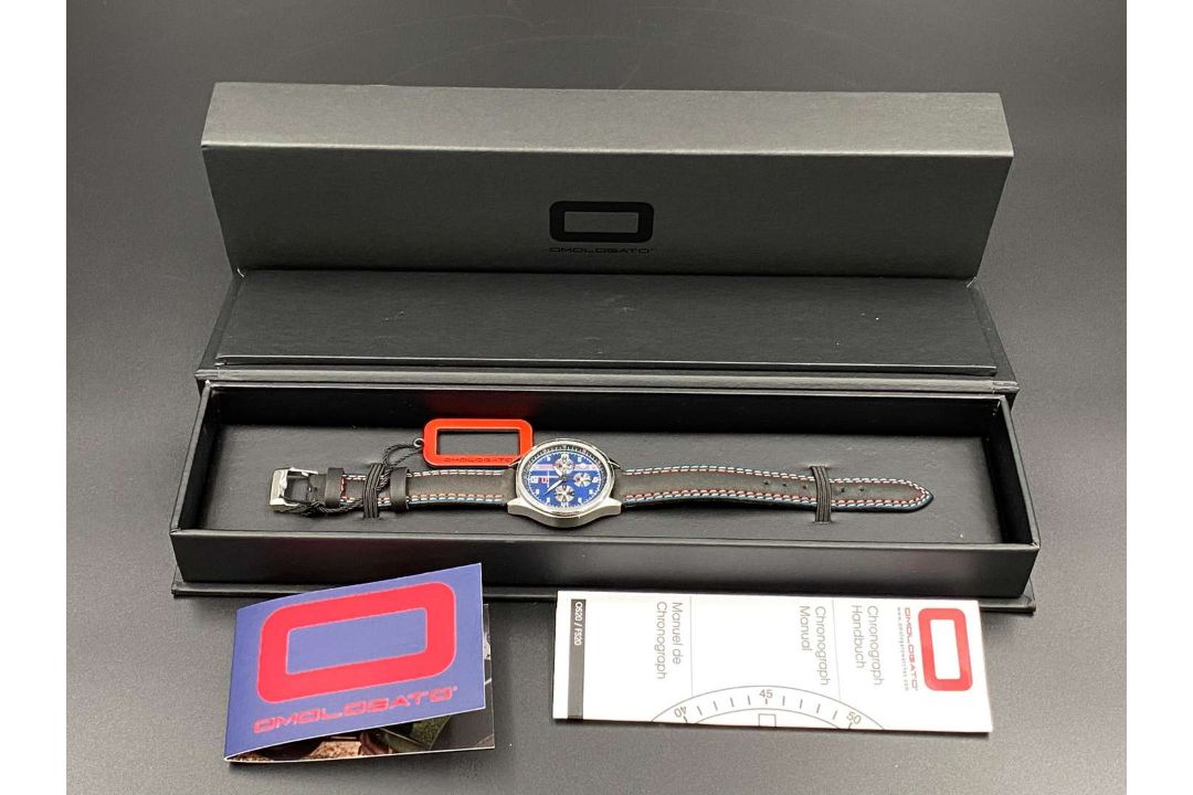 OMOLOGATO, “Racing Chrono”, stainless steel, chronograph wristwatch, - Image 6 of 7