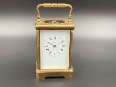 ANGELUS, a 20th century, French, brass cased repeating Carriage Clock,