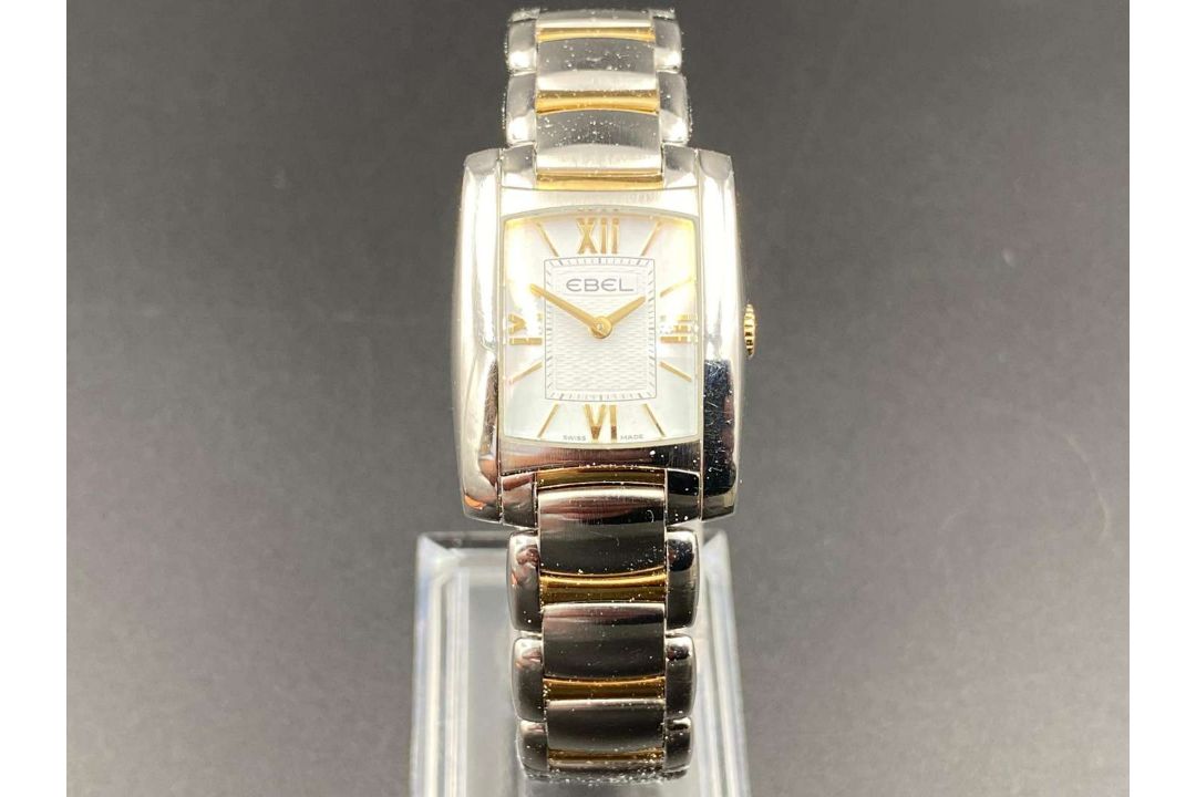 EBEL, “Brasilia”, stainless steel and gilt, quartz wristwatch. E1976M22, A178941. - Image 1 of 9