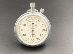 AGAT, chrome metal cased stopwatch