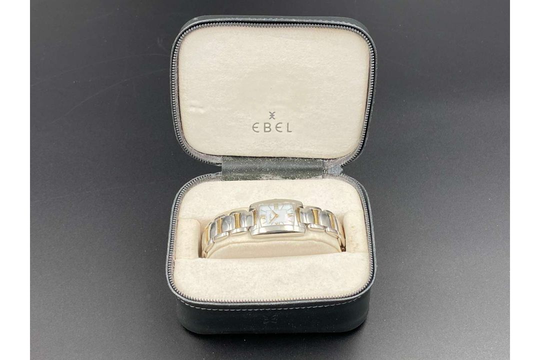 EBEL, “Brasilia”, stainless steel and gilt, quartz wristwatch. E1976M22, A178941. - Image 7 of 9