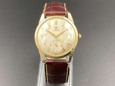 OMEGA, a 10K gold plated “Bumper” automatic wristwatch. Cal 344, 14119151