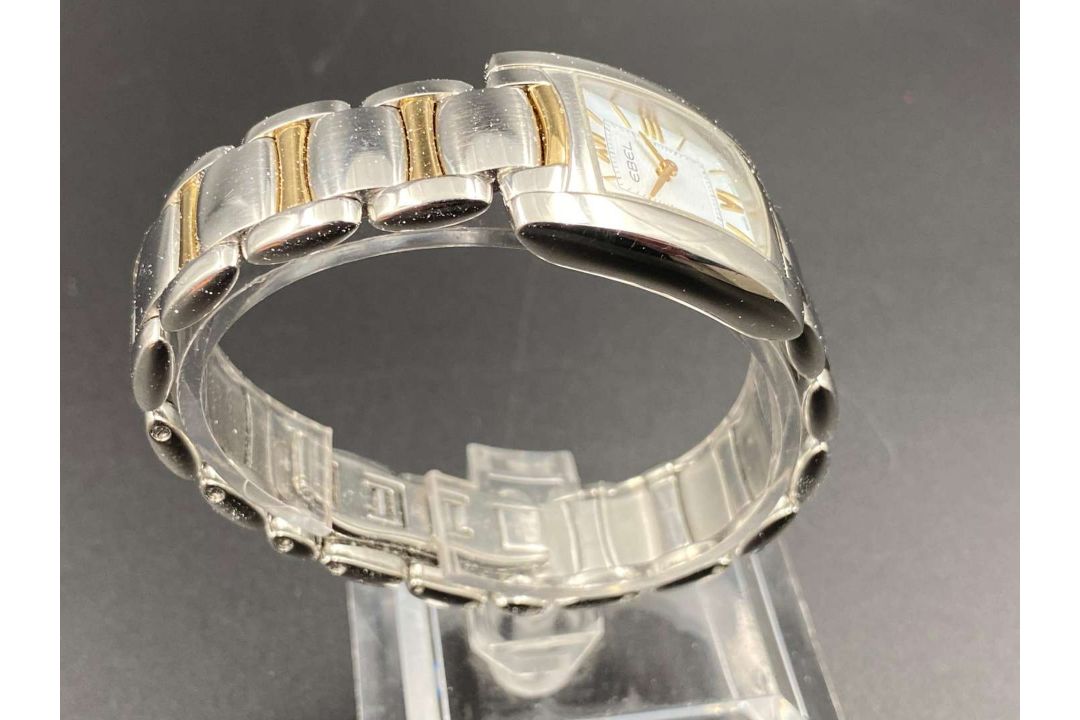 EBEL, “Brasilia”, stainless steel and gilt, quartz wristwatch. E1976M22, A178941. - Image 3 of 9