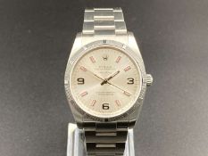 ROLEX, “Air-King”, stainless steel, automatic, centre seconds wristwatch. Ref 114210, 2011