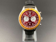 OMOLOGATO, “Fiorano”, stainless steel, quartz, chronograph wristwatch,