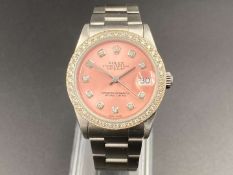 ROLEX, stainless steel and diamond set wristwatch, Ref 78240, No, K936206 &nbsp;