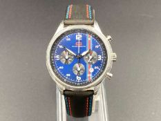 OMOLOGATO, “Racing Chrono”, stainless steel, chronograph wristwatch,
