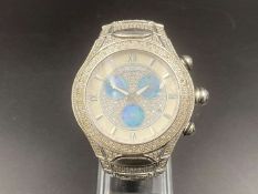 JOE RODEO. A steel and gem set quartz wristwatch. BFM-01517
