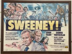 “SWEENEY!”, 1977, John Thaw & Dennis Waterman, a framed original film poster
