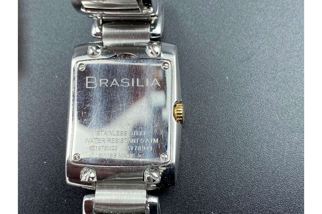 EBEL, “Brasilia”, stainless steel and gilt, quartz wristwatch. E1976M22, A178941. - Image 6 of 9