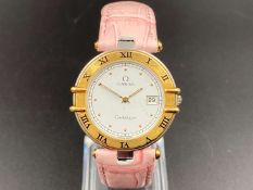 OMEGA, “Constellation” a steel and gold, quartz dress watch,