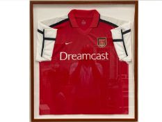 ARSENAL 1999-2000 signed and framed shirt