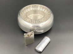 ALESSI, “Spirale”, polished aluminium ashtray