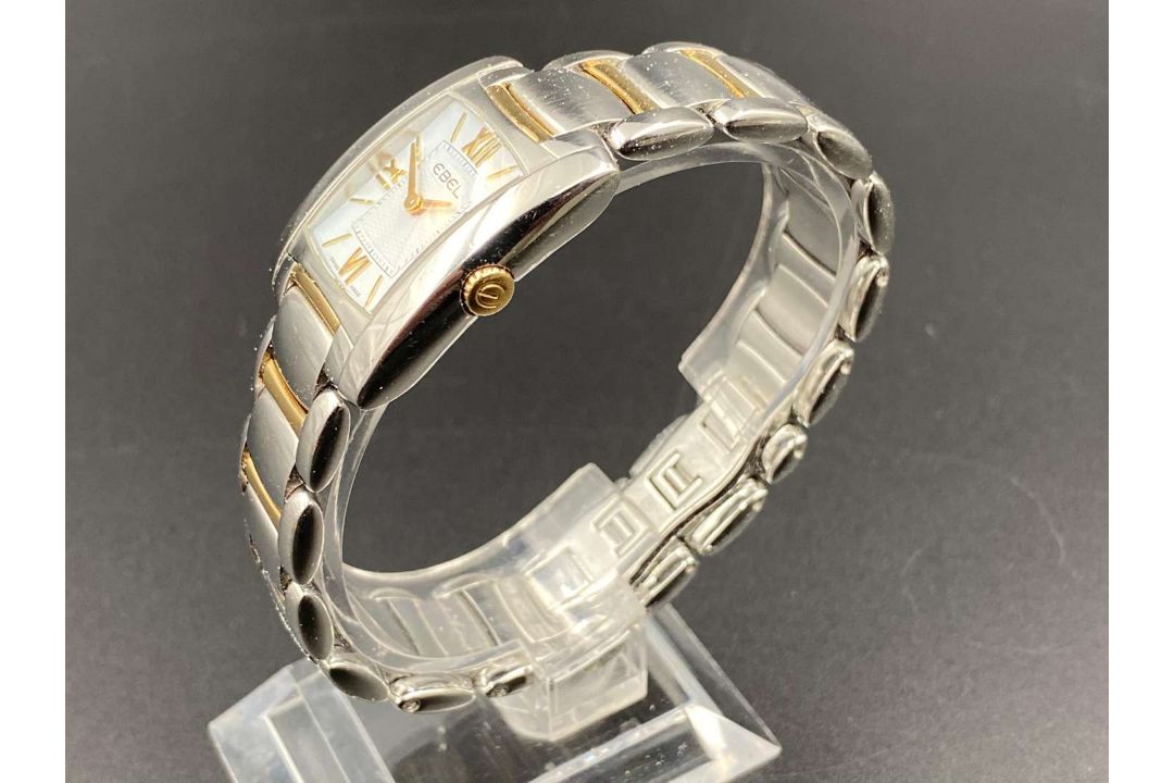 EBEL, “Brasilia”, stainless steel and gilt, quartz wristwatch. E1976M22, A178941. - Image 2 of 9