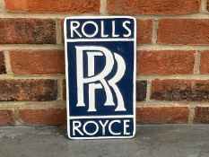 Rolls Royce Cast Aluminium Sign