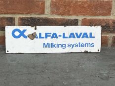 Alfa-Laval Milking Systems Enamel Sign
