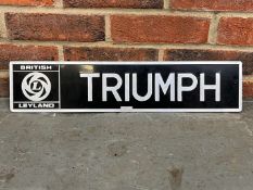 Triumph Metal Sign