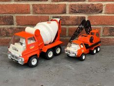 Tonka Tin Plate Crane and Mixer Lorry (2)