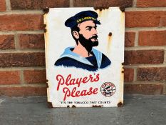 Players Please Enamel Sign