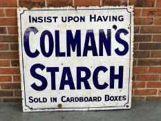 Colman's Starch Enamel Sign