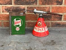 Castrol and Redex Oil Cans
