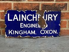 Lainchbury Engineers Kingham Oxon Enamel Sign