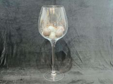 Large handmade wine glass