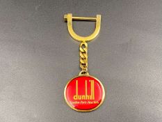 DUNHILL, a gilt plated key ring,