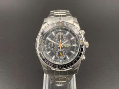 CASIO stainless steel quartz chronograph wristwatch