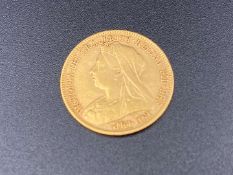 Queen Victoria 1897 half sovereign