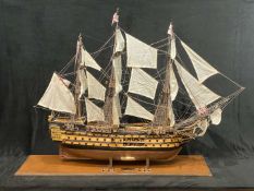 HMS VICTORY first-rate ship-of-the-line scratch built model