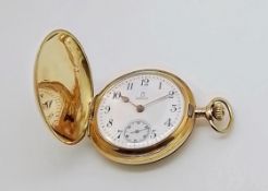 Goldene Damentaschenuhr, Omega