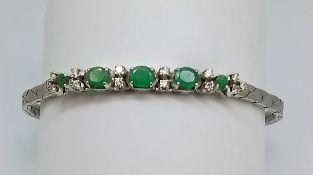 Smaragd Brillant Armband